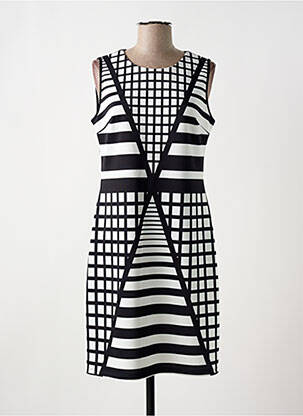 Robe mi-longue sans manche sans manche noir MERI & ESCA femme