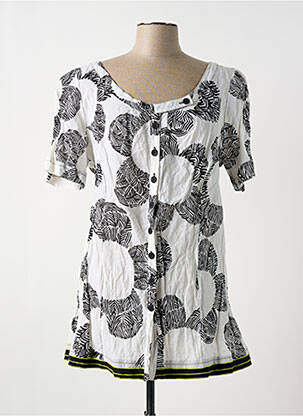 Tunique manches courtes coupe cintrée noir ALAIN WEIZ femme