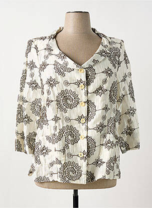 Veste chic manches 3/4 beige ALAIN WEIZ femme