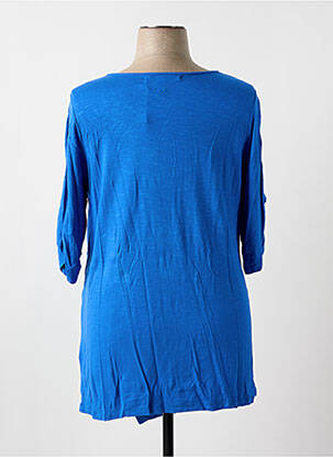 Tunique manches longues coupe asymétrique bleu ALAIN WEIZ femme
