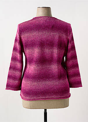 Pull coupe cintrée manches longues rose JEAN GABRIEL femme