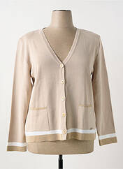 Gilet manches longues beige MINO MORA pour femme seconde vue