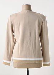 Gilet manches longues beige MINO MORA pour femme seconde vue