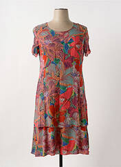 Robe mi-longue rose GEVANA pour femme seconde vue