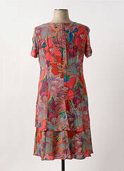 Robe mi-longue rose GEVANA pour femme seconde vue