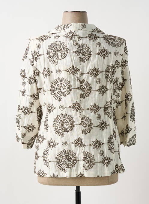 Veste chic manches 3/4 beige ALAIN WEIZ femme