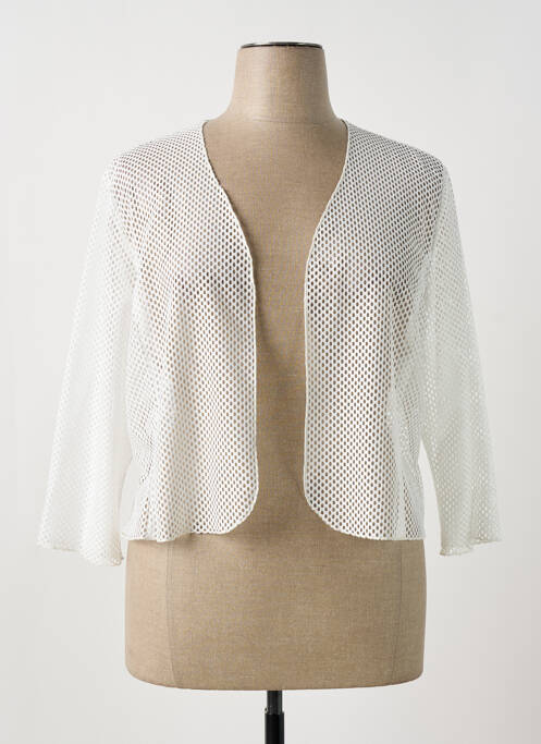 Gilet manches longues blanc GEVANA pour femme