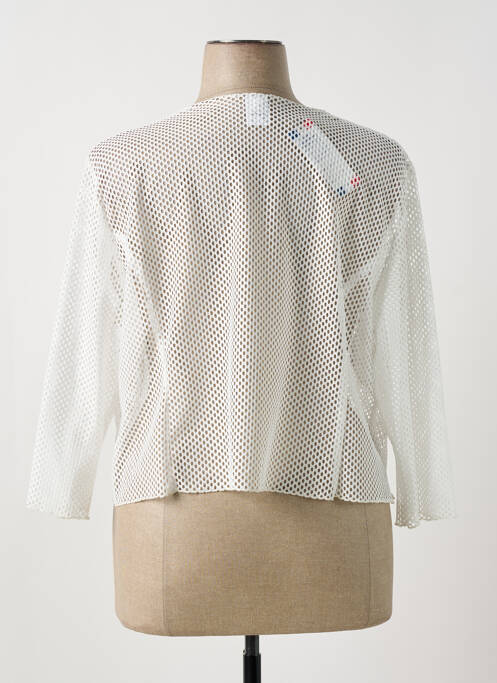 Gilet manches longues blanc GEVANA pour femme