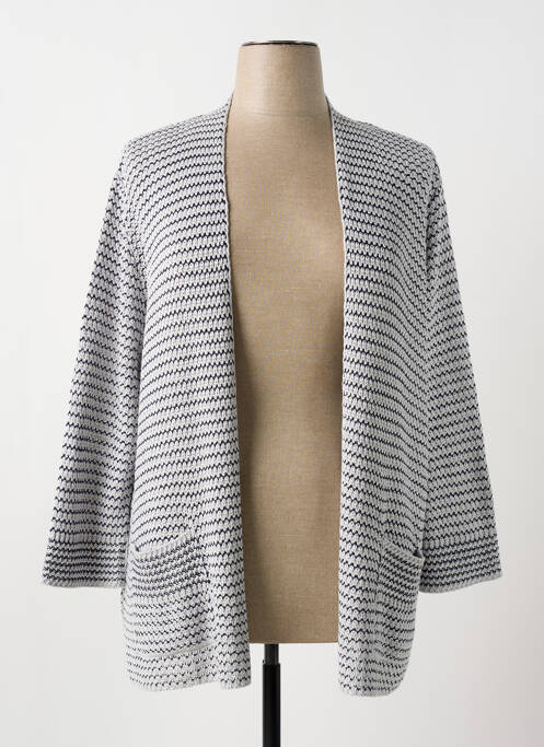 Gilet manches longues bleu MINO MORA pour femme