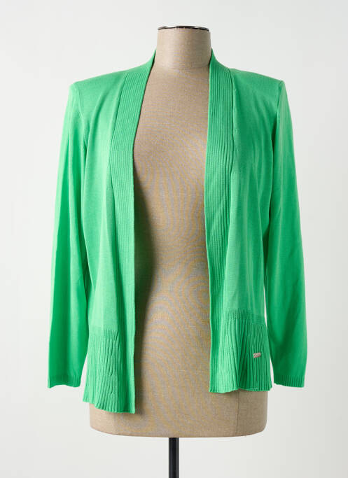 Gilet manches longues vert MINO MORA pour femme