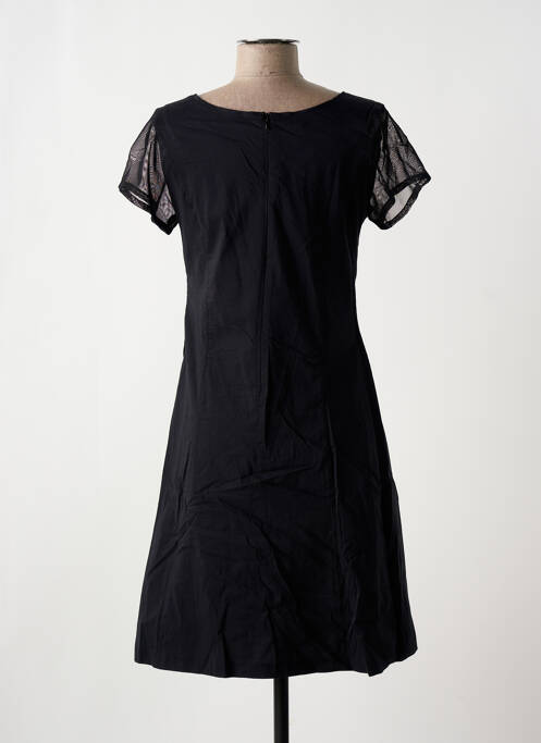 Robe mi-longue noir QUATTRO pour femme