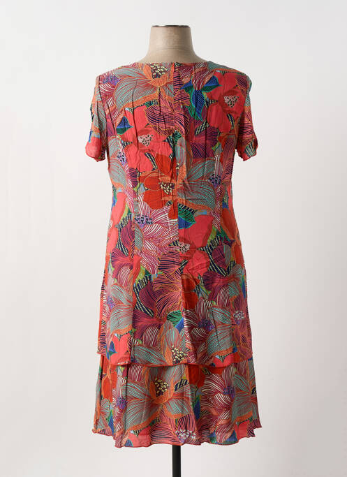 Robe mi-longue rose GEVANA pour femme