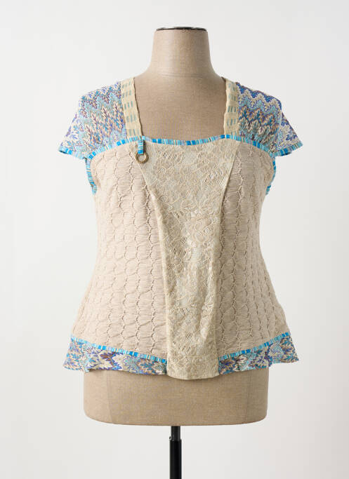 Top beige QUATTRO pour femme