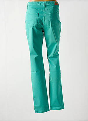 Pantalon slim tissage popeline taille normale vert LCDN femme
