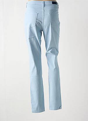 Pantalon slim tissage popeline taille normale bleu LCDN femme