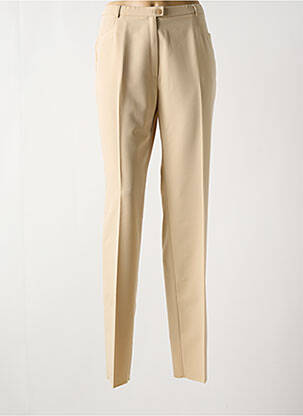 Pantalon slim poches taille haute beige CHRISTIAN MARRY femme