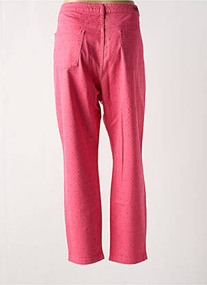 Pantalon droit stretch taille normale rose LCDN femme