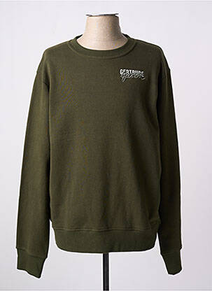 Sweat-shirt manches longues manches longues vert GERTRUDE + GASTON homme