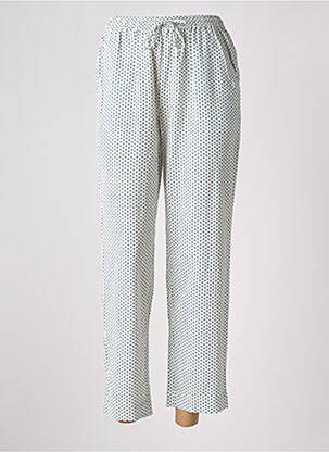 Pantalon 7/8 taille élastique blanc AMERICAN VINTAGE femme