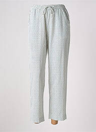 Pantalon 7/8 taille élastique blanc AMERICAN VINTAGE femme