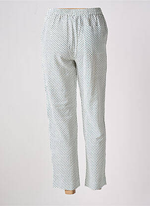 Pantalon 7/8 taille élastique blanc AMERICAN VINTAGE femme