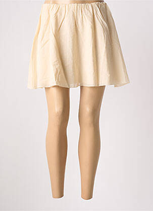 Jupe courte coupe évasée beige AMERICAN VINTAGE femme