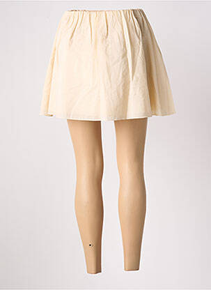 Jupe courte coupe évasée beige AMERICAN VINTAGE femme