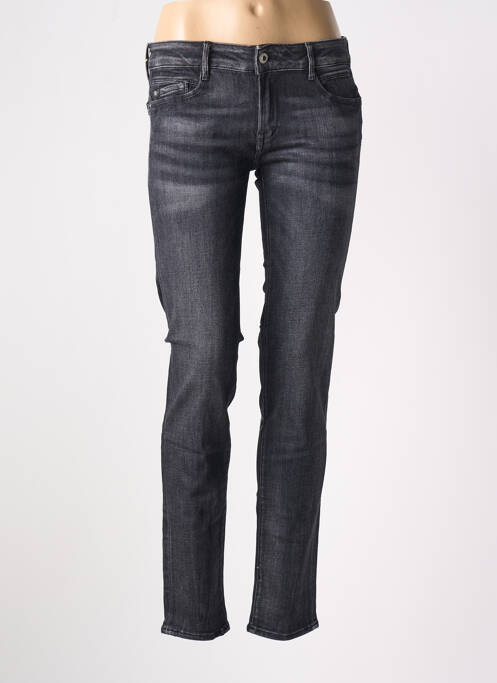 Jeans coupe slim gris LE TEMPS DES CERISES pour femme