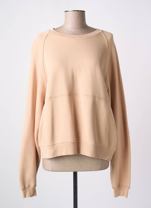 Sweat-shirt beige AMERICAN VINTAGE pour femme