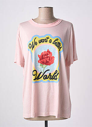 T-shirt imprimé fantaisie manches courtes rose VIKTOR & ROLF femme