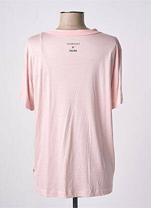 T-shirt imprimé fantaisie manches courtes rose VIKTOR & ROLF femme