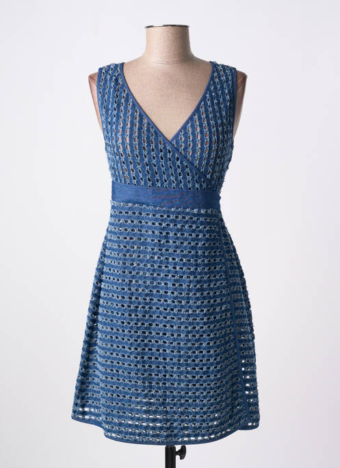 Robe courte bleu OSCALITO pour femme