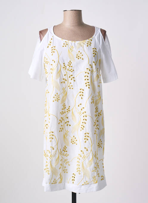 Robe mi-longue blanc OSCALITO pour femme