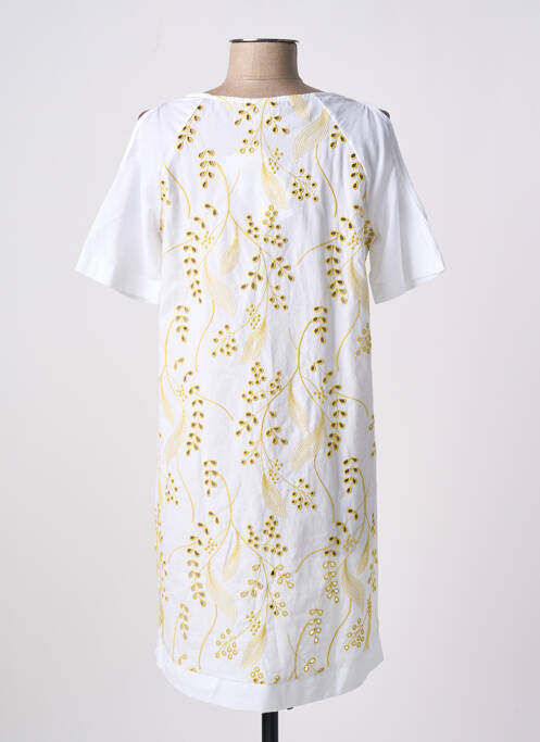 Robe mi-longue blanc OSCALITO pour femme