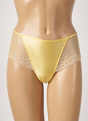 Shorty tissage satiné jaune LISE CHARMEL femme