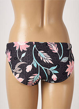 Bas de maillot de bain imprimé fleurs culotte noir SEAFOLLY femme