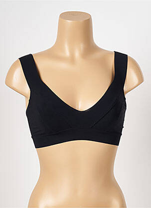 Haut de maillot de bain stretch haut soutien-gorge emboitant noir PAIN DE SUCRE femme