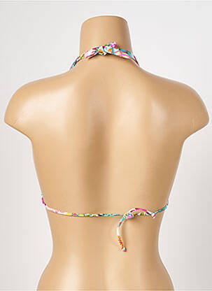 Haut de maillot de bain fermeture liens à nouer haut soutien-gorge avec mousse de rembourrage amovible vert ANTIGEL femme