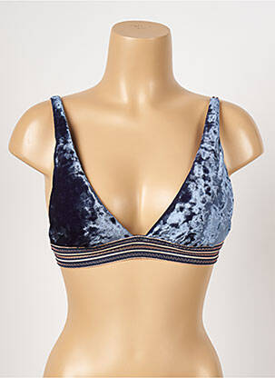 Haut de maillot de bain stretch haut soutien-gorge avec mousse de rembourrage amovible bleu SEAFOLLY femme