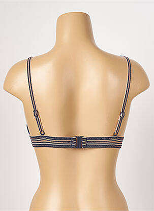 Haut de maillot de bain stretch haut soutien-gorge avec mousse de rembourrage amovible bleu SEAFOLLY femme