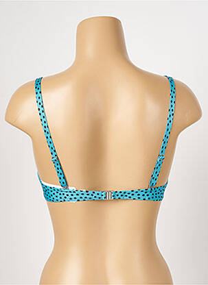 Haut de maillot de bain stretch haut soutien-gorge emboitant bleu ANTIGEL femme