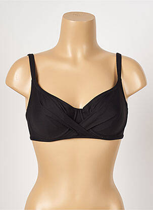 Haut de maillot de bain stretch haut soutien-gorge emboitant noir ANTIGEL femme