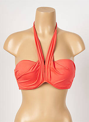 Haut de maillot de bain stretch haut soutien-gorge moulé orange SEAFOLLY femme