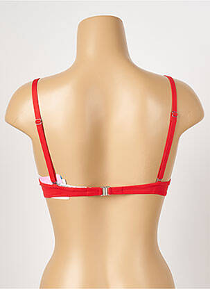Haut de maillot de bain stretch haut soutien-gorge push-up orange ANTIGEL femme