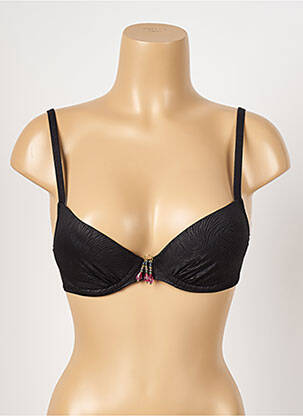 Haut de maillot de bain stretch haut soutien-gorge push-up gris ANTIGEL femme