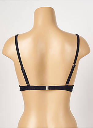 Haut de maillot de bain bretelles élastiquées ajustables haut soutien-gorge push-up noir ANTIGEL femme