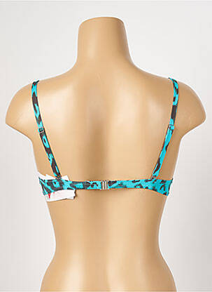 Haut de maillot de bain stretch haut soutien-gorge push-up bleu ANTIGEL femme