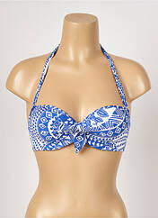 Haut de maillot de bain bleu ANTIGEL pour femme seconde vue