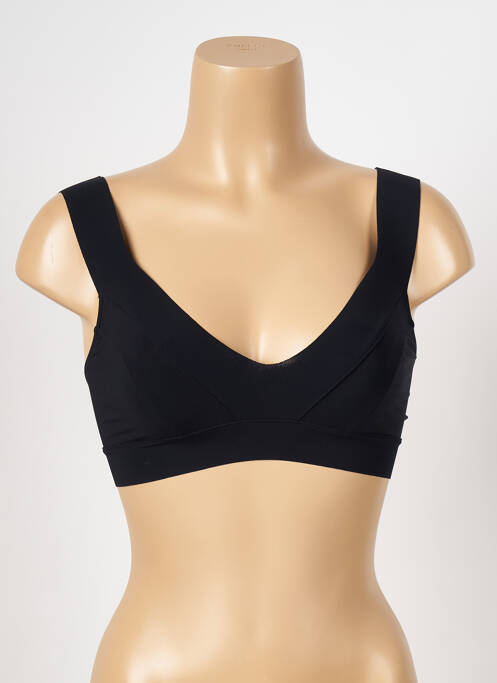 Haut de maillot de bain stretch haut soutien-gorge emboitant noir PAIN DE SUCRE femme