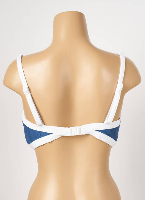 Haut de maillot de bain stretch haut soutien-gorge avec mousse de rembourrage amovible bleu SEAFOLLY femme